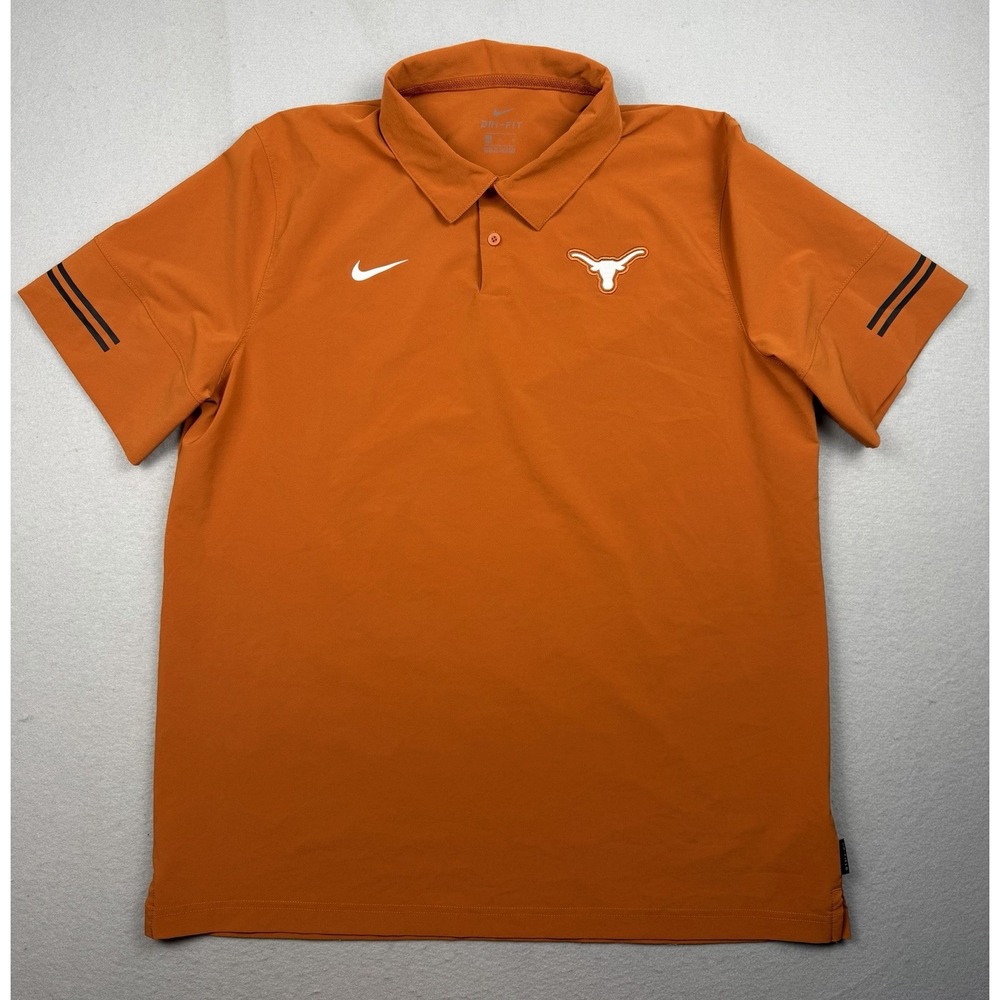 Nike University of Texas UT Longhorns Dri-Fit Men Gameday Performance Polo XL